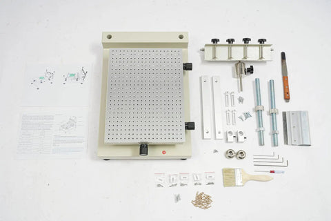 Workhorse Solder Paste Printer For SMT PCB Stencil Printing With Adjustable Height and Movable Positioning Base components.