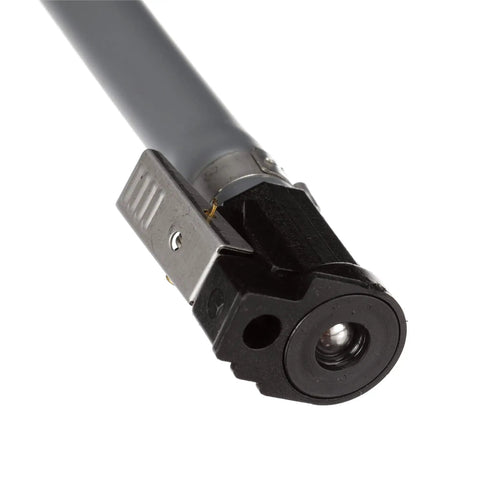 Close-up of Six Foot Long Fuel Line Kit With Hose Fittings For Yamaha Marine Engines Black Three Eighths Inch Diameter Low Permeation.