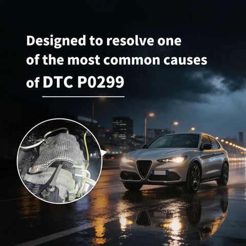 Designed to resolve one of the most common causes of DTC P0299, Beefed Up Wastegate Actuator Arm For Alfa Romeo Giulia And Stelvio 2.0T Turbo Engine