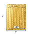 Gold Bubble Mailer 6.25 By 9 Inch Inner Padded Envelopes Pack Of 20 Makeup And Shipping Ready To Ship with measurements