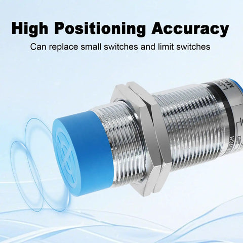 Inductive Proximity Sensor M30 NPN NO Unshielded 15mm Detection 12 To 24V DC Supply With LED Indicator for machinery.