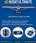 Front view of Arrows RC Plane For Adults Ultimate Husky 1800mm With Vector Flight Stabilization System PNP Ready To Fly
