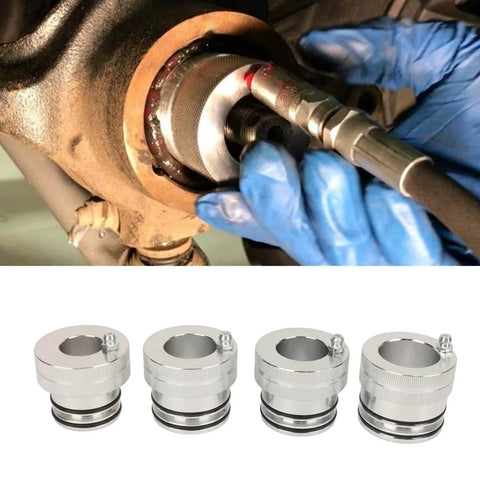 Wheel Bearing Greaser Kit For Sportsman And General 4 Piece Bearing Grease Tool Set With Pro Grade Aluminum Non Slip Grip