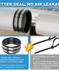 All In One Thickened Silicone Dryer Vent Seal Kit With Two Heavy Duty Stainless Steel Clamps for high-temp airtight connections