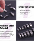 Woodruff Keys Assortment Kit Pro Grade 205Pcs 12 Sizes 3mm 4mm 5mm 6mm Half Moon Semicircle Bond Keys stainless steel shown