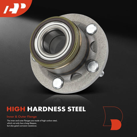 Rear Wheel Bearing And Hub Assembly 5 Lug Direct Fit For Ford Transit Connect 2010 2011 2012 2013 Rear Driver Or Passenger Side 4 Point 3 Inch Bolt Circle No ABS