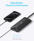 12 In 1 Power Strip With 900J Surge Protector And 35W Max Charging, 2 USB C Ports, 2 USB A Ports, And 8 AC Outlets For Home Office, Desk, And Travel Setups, 7.93 x 3.13 x 1.22 in
