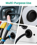 170 Piece Rubber Grommet Kit With Seven Size Waterproof Grommets for cable protection and wiring in various uses.