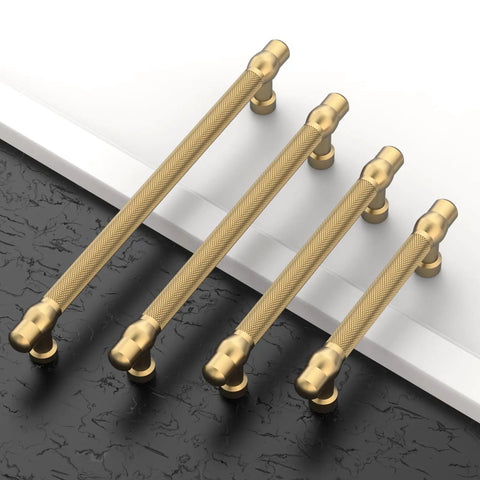 Champagne Bronze Cabinet Pulls 6.3 Inch Center To Center 160mm 10 Pack Durable Kitchen Cabinet Handles Hardware ZH0089