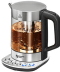 Electric Kettle With Temperature Control And Tea Infuser, 1.7L Large Capacity, Rapid Boil, Keep Warm, Auto Shut Off, BPA Free, No Plastic On Water, British Patent Tech For Bold, Fresh Tea Every Time
