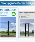 Awesome Level Drilled Aluminum Cable Railing Post That Is Perfect For Your 36 Inch Residential Deck Projects Comes Pre Drilled For Horizontal Sections Top Mount Adjustable In Black Finish Works On Wood And Concrete As End Or Middle Post showing corner design comparison in black finish.