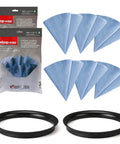 6 Pack Reusable Paper Disc Vacuum Filter For Most Wet Dry Vacuums 5 Gallon And Up, Replacement Filter Discs with bands