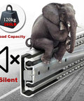 Heavy-Duty 20-Inch Drawer Slides For Industrial Shelving, 120 Kg Capacity, Galvanized Steel With Blue Seal Coating