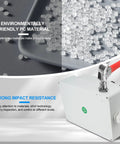 Heavy Duty 110V Power Distribution Box With NEMA 5-20 Outlet in rugged ABS housing, IP54-rated.