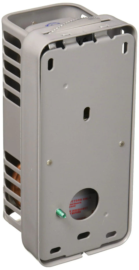 Back view of 152-9 Temperature Controller for line voltage heating, heavy-duty steel, dustproof case, no relays, easy install