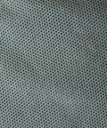 Close-up of gray fabric texture of Lite N Kool Plus Disposable SMS Coverall with Elastic Cuffs and Front Zipper Abrasion Resistant Gray 2X Large Protective Suit for Dry Particulates Case of 25.