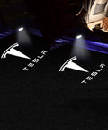Tesla Model Door Logo Projector Lights 4 Pack LED Puddle Welcome Lamps For Model S 3 X Y Ghost Shadow Car Door Lights