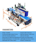 High Speed Automatic Label Applicator For Round Bottles Featuring Smooth Riding Conveyor Tracks Pro Level 200 Unit Per Minute Arrangement No Drama Straight Up Reliable Workhorse Ready To Roll With 110V Power System