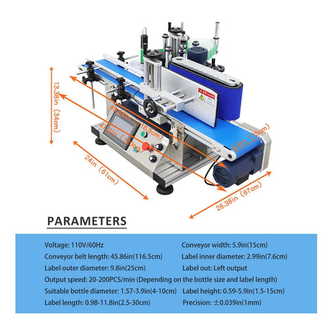 High Speed Automatic Label Applicator For Round Bottles Featuring Smooth Riding Conveyor Tracks Pro Level 200 Unit Per Minute Arrangement No Drama Straight Up Reliable Workhorse Ready To Roll With 110V Power System