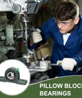 Person operating machinery with Seven Eighths Inch Bore Pillow Block Bearing With Self Alignment Cast Steel Housing and Base inset