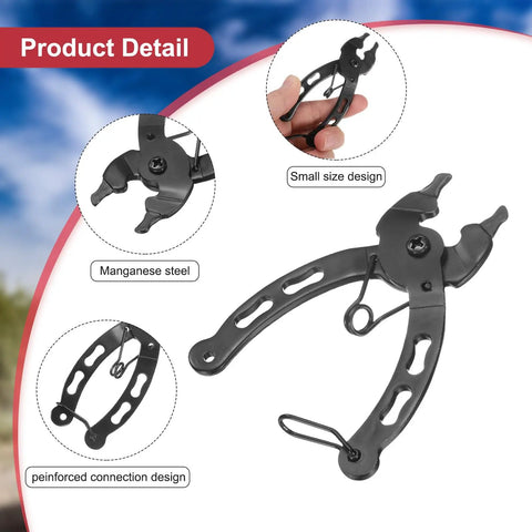 2 In 1 Bicycle Chain Plier Tool Link Pliers For Quick Link Opening And Closing, Portable manganese steel construction