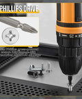 Drill installing Flat Head Machine Screws 4 By 40 Thread Pitch 3 By 16 Inch 100 Pack 304 Stainless Steel Phillips Countersunk DIY