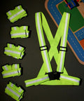 30 Pack Reflective High Visibility Safety Vests For Construction And Running Gear Lightweight Yellow Adjustable Straps
