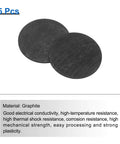 Round Graphite Block Disk Ingot High Purity Graphite Electrode Plate Sheet 20x1mm For Melting Casting And Electrolysis Pack Of 5