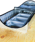 Energy Saving Attic Door Insulation Cover For Stairway Opening 25 By 54 By 11 Inches With Easy Access Zipper Aluminum Insulated Attic Tent Quick Install Keeps Drafts Out And Heat In over stairs