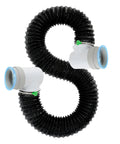 4 Inch Dryer Vent Hose Kit 10 Ft With 90 Degree Elbow, Heavy Duty 6 Layer Flexible Aluminum Duct, Rubber Interface Connector