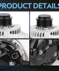 Beefed Up 130 Amp High Output Alternator Replacement For Odyssey V6 3 5L 2014 2015 2016 2017 Drop In Fit Replaces 11775 11775N 40052718R 31100RV0A11RM 1042118520 close-up.