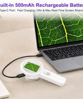Autofocus Digital Microscope Portable Handheld Scope With 2In IPS Screen And Dual LED Lights 10-200X Zoom For Easy Coin And Jewelry Check Grab And Go For Adults And Kids With Clear Macro View connected to laptop