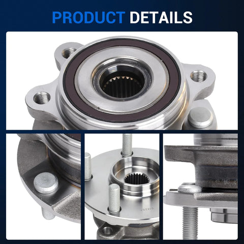 2 Pack Front Wheel Bearing And Hub Assembly 513257 For Toyota RAV4 Prius V Corolla iM Scion tC xB Lexus HS250h detail view