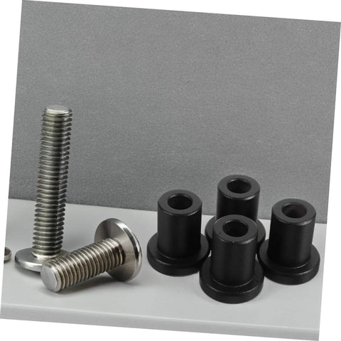 4 Pack Heavy Duty Carbon Steel Sliding Track Spacers And Metal Clamps For Barn Door Mounting And Replacement, Easy Install Hardware Kit