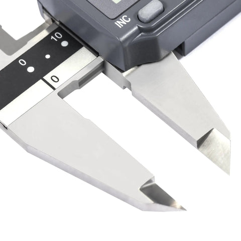 Close-up of Beefy 12 Inch 300mm Digital Caliper With Industrial Grade Stainless Steel IP67 Waterproof and Oil Resistant