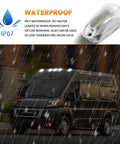 Dodge Ram ProMaster Cab Roof Marker Lights White LED Clearance Running Lamps, waterproof IP67, 5 Pack for 2014 2023 ProMaster