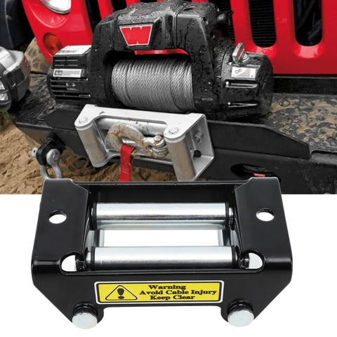 Beefy 2000Lb Winch Roller Fairlead For Steel Cable, 126mm 4.96in, High Strength Electric Roller Fairlead For UTV ATV Winches, Accessories Replacement And Smooth Rope Winding on off-road winch