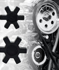 Four Pack L090 L095 NBR Rubber Spider Inserts For L Jaw Coupler Set Solid Center Replacement Black