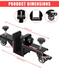 Heavy Duty Door Dolly Kit With Wheels For 0 To 2.12 Inch Thick Doors, 2 Piece Adjustable Door Installation Set, Supports Up To 750 Lbs