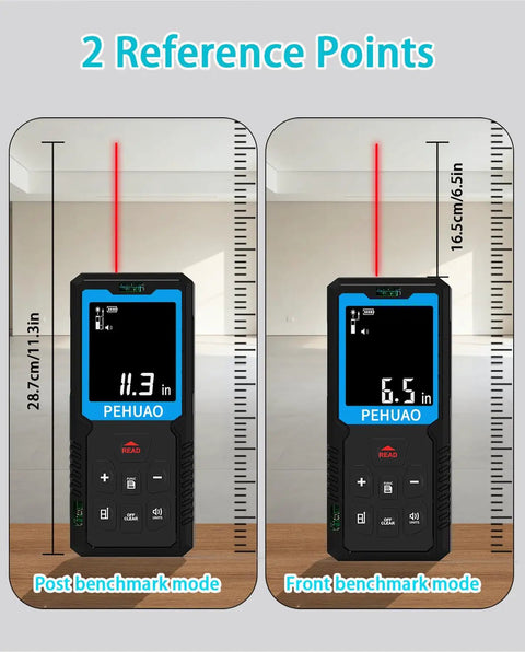 Tough As Nails Two In One Laser Tape Measure With A 165 Foot Range And 6.5 Foot Retractable Tape Perfect For Gritty Job Sites And Weekend DIYs Where You Really Gotta Nail Measurements Every Single Go Around