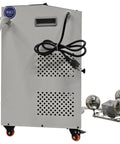 Heavy Duty Oil Water Separator 370W for Coolant Recycling In Machine Shops, stainless steel components, oil drain feature.