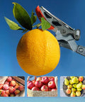 Extendable Pruner With Rotating Blade Head For The Yard, Lightweight Aluminum Pole Reaches 3.67 To 5.45 Feet To Cut Branches Up To One Inch, Tilt Adjustable Head, Fruit Picker Included, A Solid Garden Workhorse shown picking orange