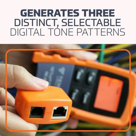 High Precision Cable Test Tool for Voice Data Video and Ethernet Coax with Netcat Micro Wiring Tester, Fast Measurements, Three Tone Patterns, and Accurate Short Open Reversed Polarity Crossed and Split Pair Detection