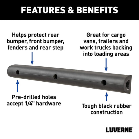 20 Inch Universal Rubber Bumper Guard Strips For Loading Docks And Trucks Rear Fender Pad Bump Stop Heavy Duty Rubber