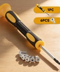 Ultimate Screwdriver Replacement Kit With Six Security Mounting Screws For Smart Garage Door Video Keypad, screwdriver shown