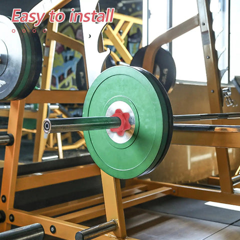 4 Pack Red Plastic Dumbbell Self Locking Nuts Barbell Accessory For Quick Weight Changes Durable Anti Skid Locking Nuts