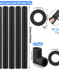 10 Pack Insulation Foam Tubes With Elbow For Outdoor Water Pipes 0.86 Inch Inner Diameter Black Pipe Wrap Freeze Protection Covers