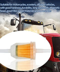 High Flow Inline Fuel Filter For Lawn Mowers And Small Engines With Wide Compatibility showcasing filter paper and design