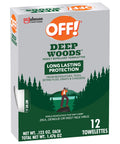 Deep Woods Mosquito And Insect Repellent Wipes With 25 Percent DEET For Up To Eight Hours Of Protection 12 Individually Wrapped