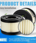 Two Pack Air Compressor Filter Elements Fits Ingersoll Rand 4YW07 1WF72 SS3 Replacement 70243712 Premium Soft Polyurethane
